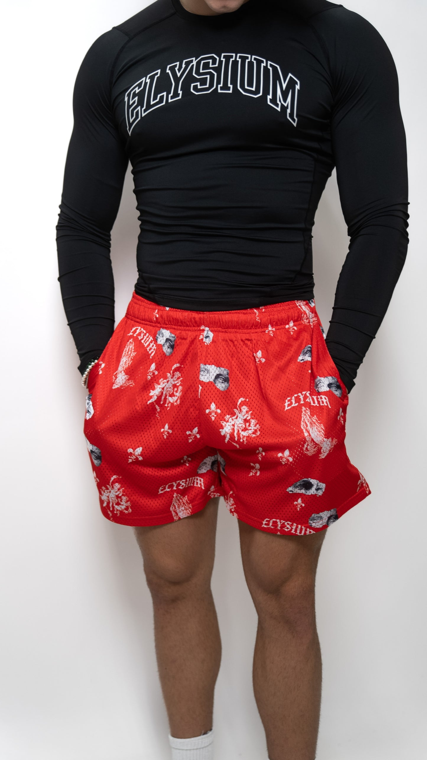Red Elysium Shorts