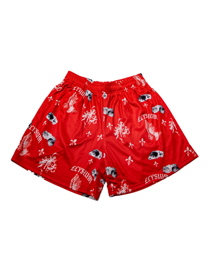 Red Elysium Shorts