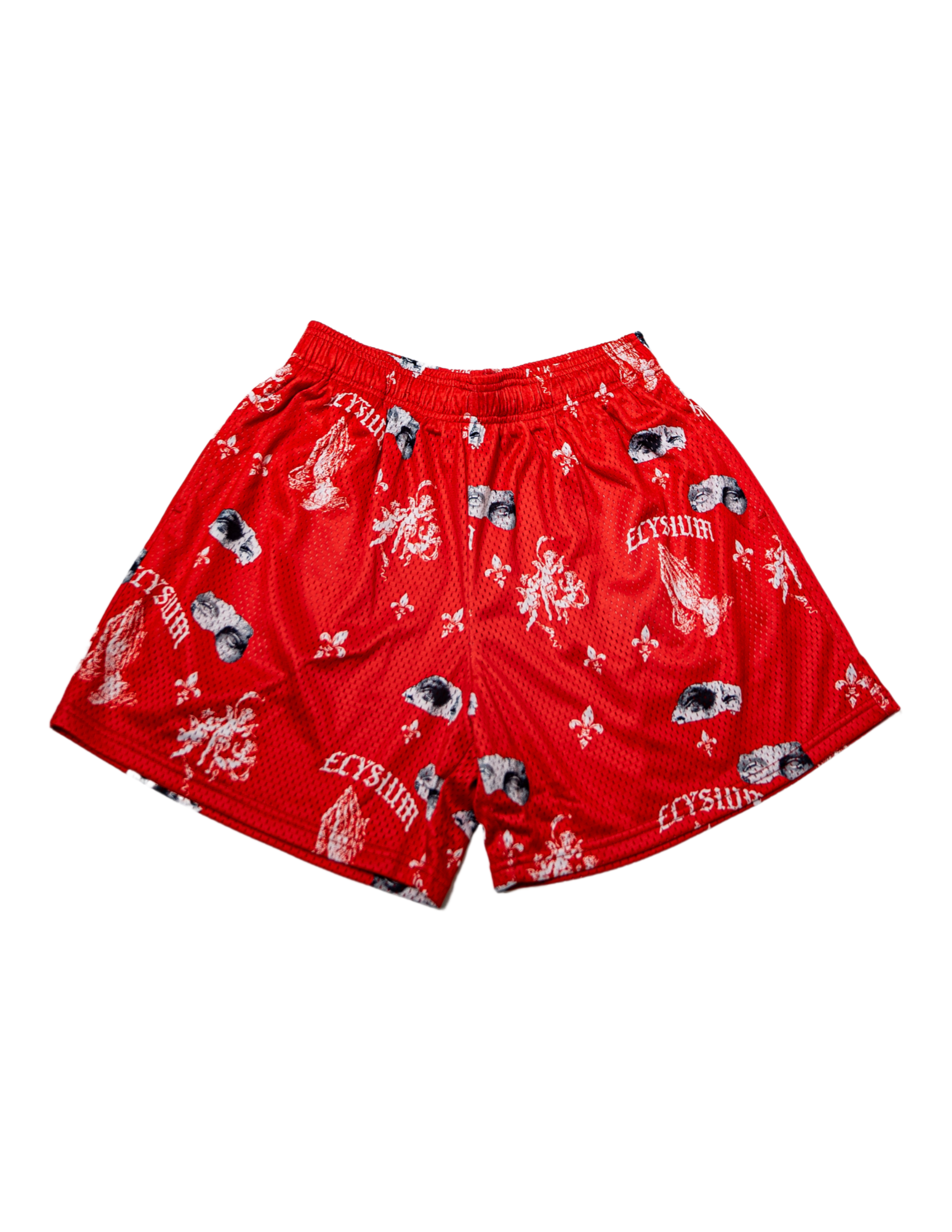 Stretchy Black Shorts Lined with Spicy Red Bamboo – ELZi