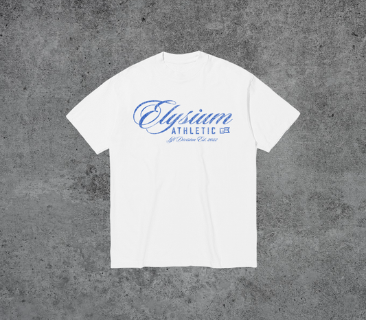 Lift Division White 7oz Garment Dye Tee