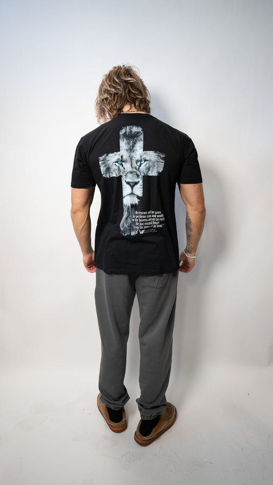 Lions Cross Black T-Shirt
