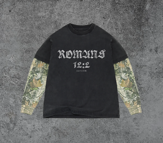 Romans Black & Camo LS Tee
