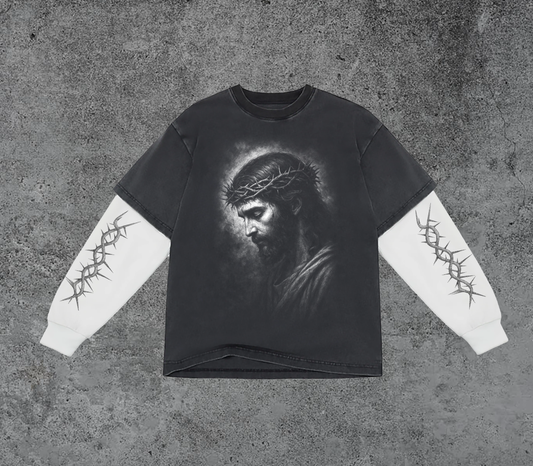 Crown of Thorns Layered LS Tee